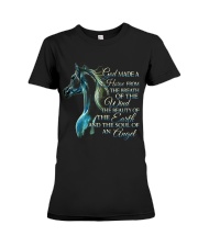 God Made A Horse Premium Fit Ladies Tee tile