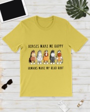 Horses Make Me Happy Premium Fit Mens Tee lifestyle-mens-crewneck-front-17