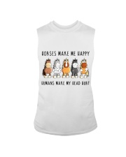 Horses Make Me Happy Sleeveless Tee tile