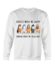 Horses Make Me Happy Crewneck Sweatshirt tile