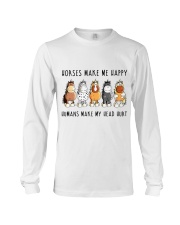 Horses Make Me Happy Long Sleeve Tee tile