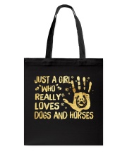 Dogs And Horses Tote Bag thumbnail