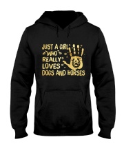 Dogs And Horses Hooded Sweatshirt thumbnail