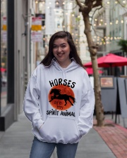 Horses Are My Spirit Animal Hooded Sweatshirt lifestyle-unisex-hoodie-front-2