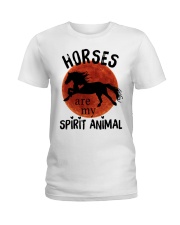 Horses Are My Spirit Animal Ladies T-Shirt tile