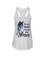 Jesus And Horses Ladies Flowy Tank tile