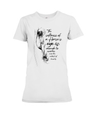 The Softness Of A Horse's Eye Premium Fit Ladies Tee tile
