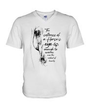 The Softness Of A Horse's Eye V-Neck T-Shirt tile