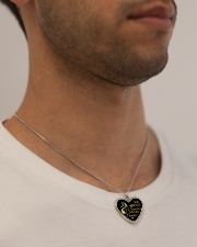 You Are My Sunshine Metallic Heart Necklace aos-necklace-heart-metallic-lifestyle-2