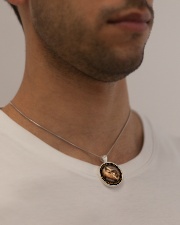 No Longer At My Side Metallic Circle Necklace aos-necklace-circle-metallic-lifestyle-2