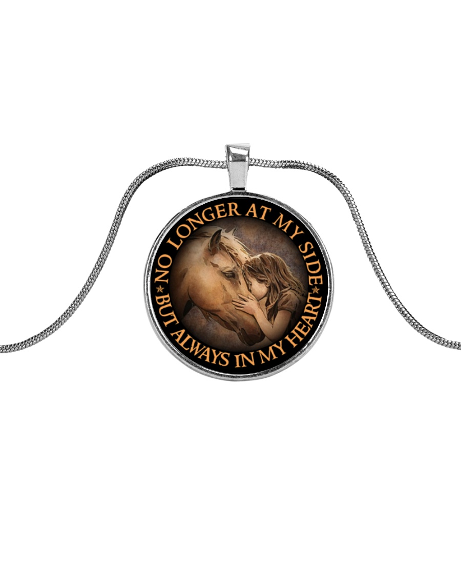No Longer At My Side Metallic Circle Necklace