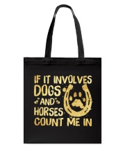 Dogs And Horses Tote Bag thumbnail