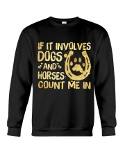 Dogs And Horses Crewneck Sweatshirt thumbnail