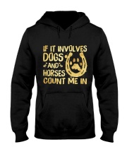 Dogs And Horses Hooded Sweatshirt thumbnail
