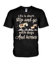Stop And Go V-Neck T-Shirt tile