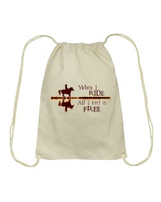 When I Ride Drawstring Bag tile