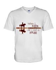 When I Ride V-Neck T-Shirt tile