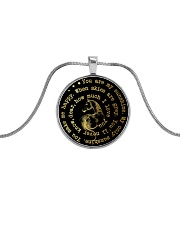 You Are My Sunshine Metallic Circle Necklace front
