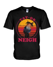 Yay Or Neigh V-Neck T-Shirt tile