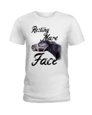 Resting Mare Face Ladies T-Shirt tile