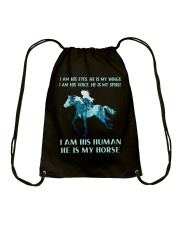 He Is My Horse Drawstring Bag thumbnail