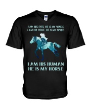 He Is My Horse V-Neck T-Shirt thumbnail