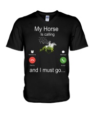 My Horse Is Calling V-Neck T-Shirt tile