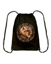 Horses Are True Friends Drawstring Bag thumbnail