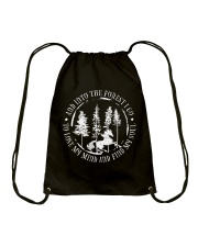 And Into The Forest I Go Drawstring Bag thumbnail