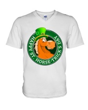 Happy St Horse Trick's Day V-Neck T-Shirt tile