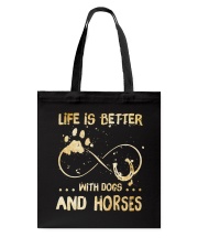 Dogs And Horses Tote Bag thumbnail