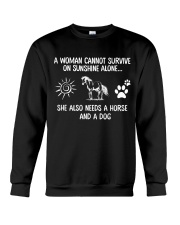 Horse And Dog Crewneck Sweatshirt tile