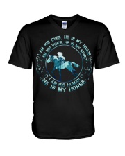 He Is My Horse V-Neck T-Shirt tile