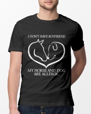 My Horse And Dog Are Allergic Classic T-Shirt lifestyle-mens-crewneck-front-13