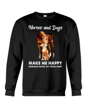 Horses And Dogs Crewneck Sweatshirt tile