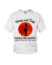 Horses And Dogs Make Me Happy Youth T-Shirt tile