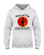 Horses And Dogs Make Me Happy Hooded Sweatshirt tile
