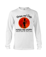 Horses And Dogs Make Me Happy Long Sleeve Tee tile