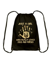 Dogs And Horses Drawstring Bag tile