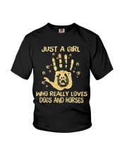 Dogs And Horses Youth T-Shirt tile
