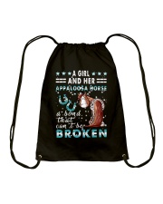 A Girl And Her Appaloosa Horse Drawstring Bag tile