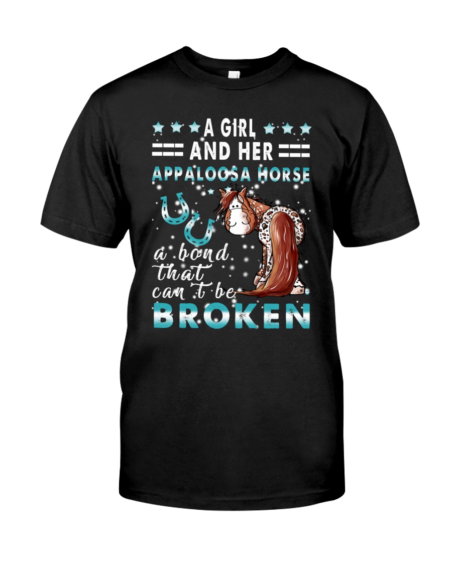 A Girl And Her Appaloosa Horse Classic T-Shirt