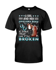 A Girl And Her Appaloosa Horse Classic T-Shirt front