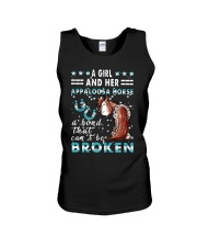 A Girl And Her Appaloosa Horse Unisex Tank tile