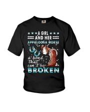 A Girl And Her Appaloosa Horse Youth T-Shirt tile