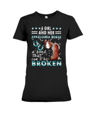 A Girl And Her Appaloosa Horse Premium Fit Ladies Tee tile