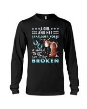 A Girl And Her Appaloosa Horse Long Sleeve Tee tile