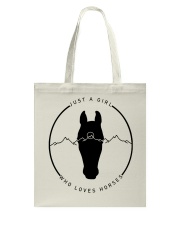 A Girl Loves Horses Tote Bag tile