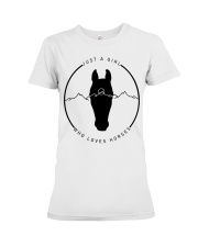 A Girl Loves Horses Premium Fit Ladies Tee tile