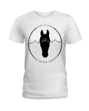 A Girl Loves Horses Ladies T-Shirt tile